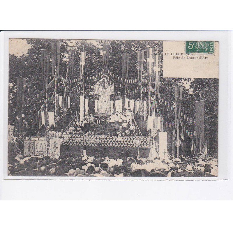 ANGERS: lion d'angers procession de jeanne d'arc - très bon état