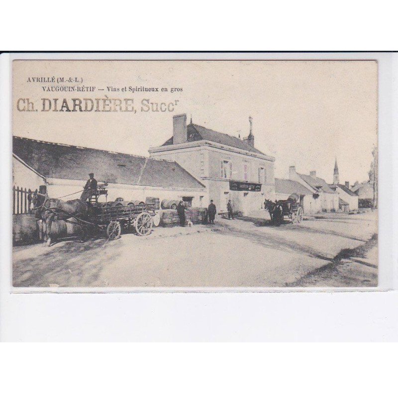 AVRILLE: vaugouinrétif, vins et spiritueux en gros - très bon état
