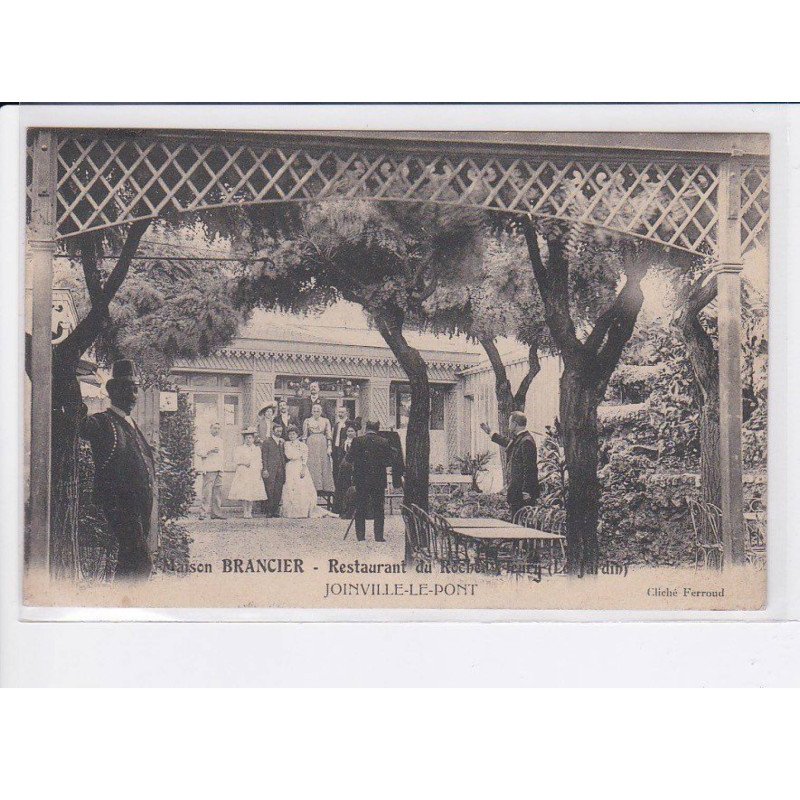 JOINVILLE-le-PONT: maison brancier, restaurant du rocher fleury, le jardin, photographie en action - très bon état