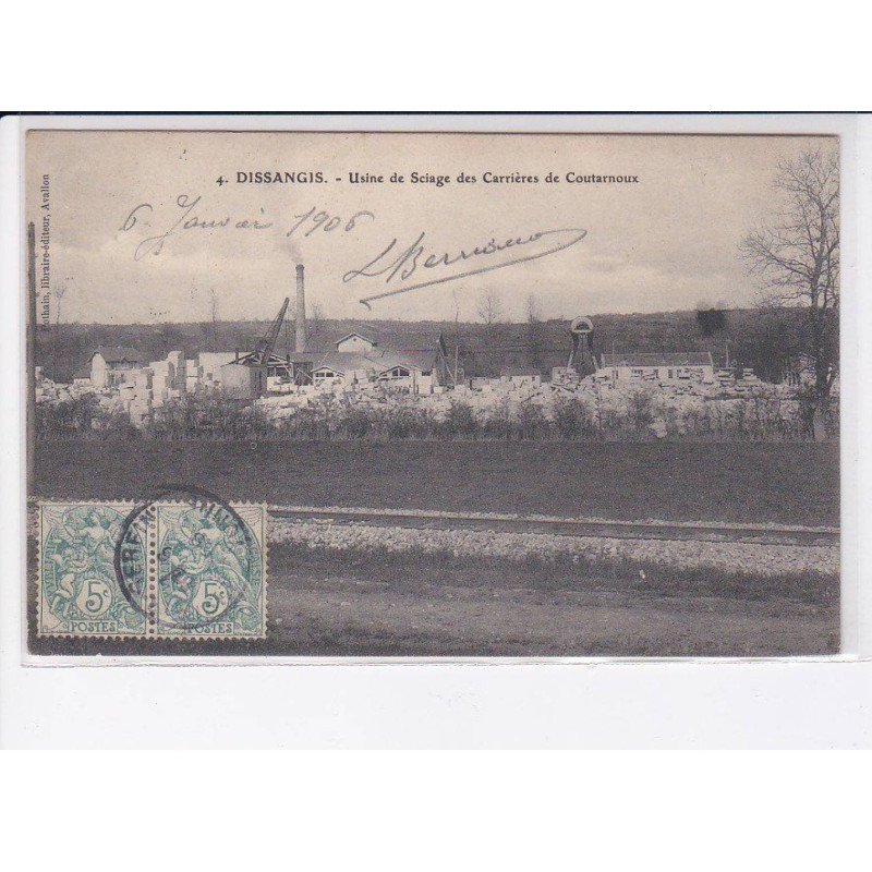 DISSANGIS: usine de sciage des carrières de coutarnoux - très bon état