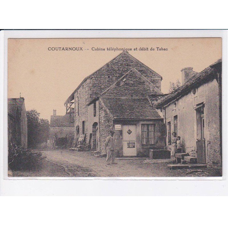 CONTARNOUX: cabine téléphonique et débit de tabac - très bon état