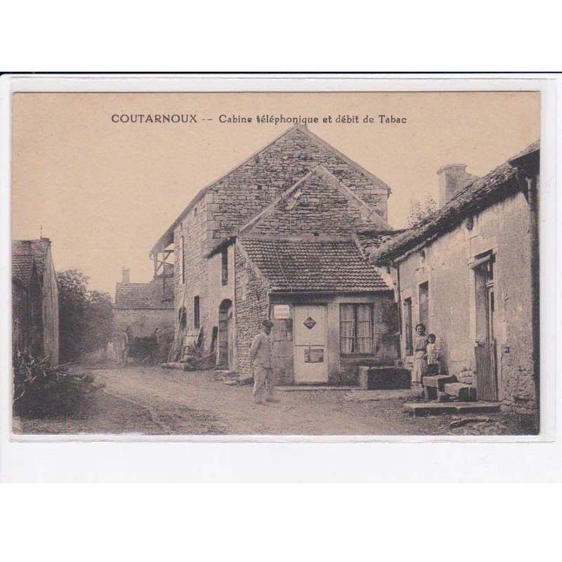 COUTARNOUX/ cabine téléphonique et débit de tabac - très bon état