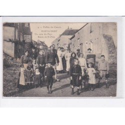 PONTAUBERT: un coin du pays, route de saint-père - état