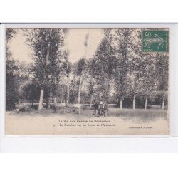 YONNE: la vie aux champs en bourgogne, la fenaison sur les bords de l'armançon - très bon état