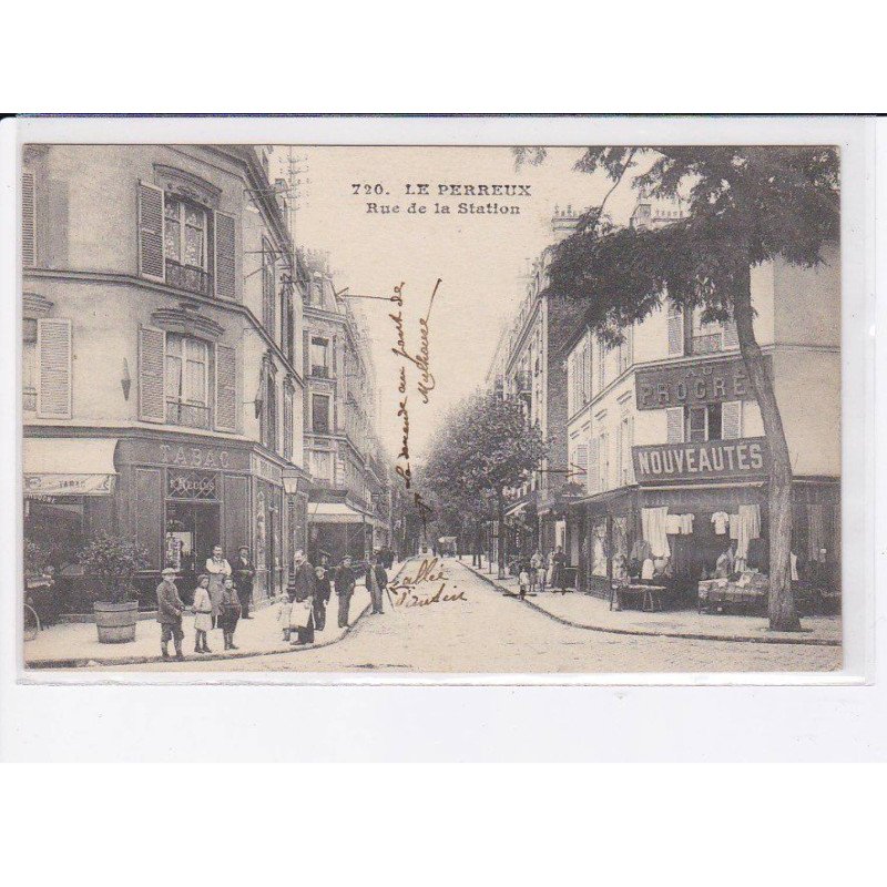 LE PERREUX: rue de la station, au progrès, tabac F. Reclus - état