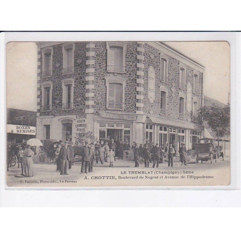 CHAMPIGNY: le tremblay, A. Chottin boulevard de nogent et av. de l'hippodrome - état