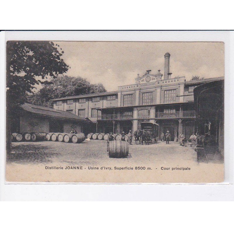 IVRY: distillerie joanne, usine d'ivry superficie 8500m, cour principale - état