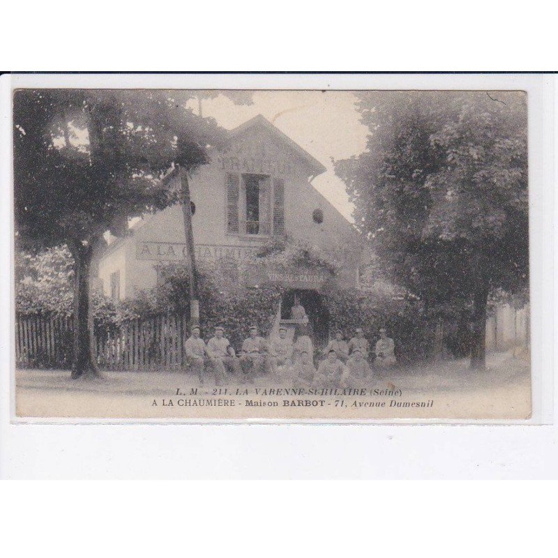 LA VARENNE-SAINT-HILAIRE: a la chaumière, maison barbot - état