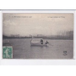COURLON: la mmi-carême à courlon en 1906, le cygne sur l'yonne - très bon état