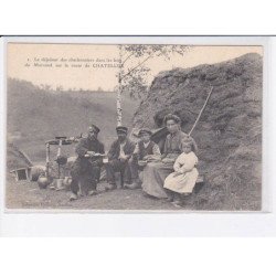 CHATELLUX: le déjeûner des charbonniers dans les bois du morvand sur la route de chatellux - très bon état
