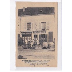 YONNE: hôtel-restaurant blot, chambres et repas, la maison prend des pensionnaires, café billard - très bon état