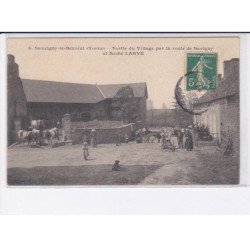 SAUVIGNY-le-BEUREAL: sortie du village par la route de savigny et ferme larve - très bon état