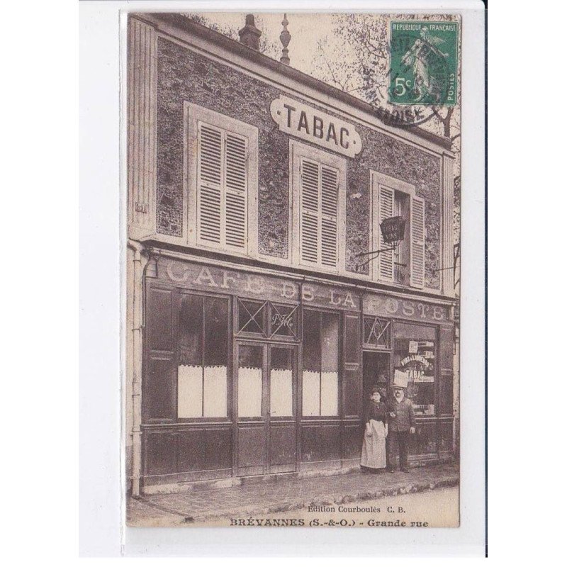 BREVANNES: grande rue, tabac, café de la poste - très bon état