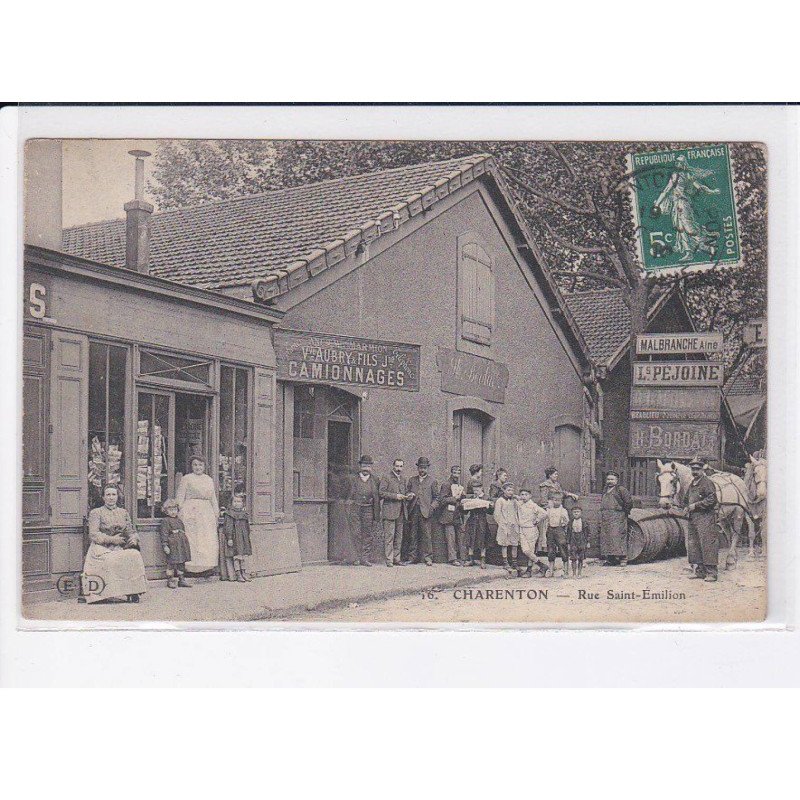 CHARENTON: rue saint-émilion, camionnages - très bon état