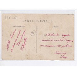 MANDRES: au labour, boeufs - état