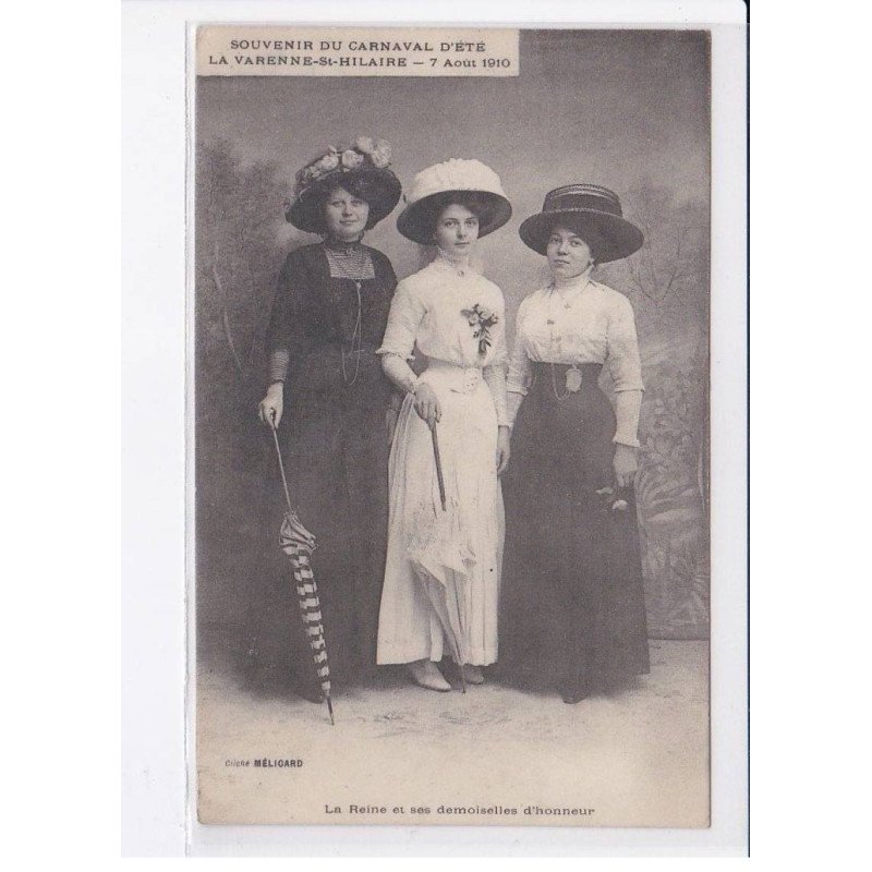 LA VARENNE-SAINT-HILAIRE: souvenir du carnaval d'été 7 août 1910 - état