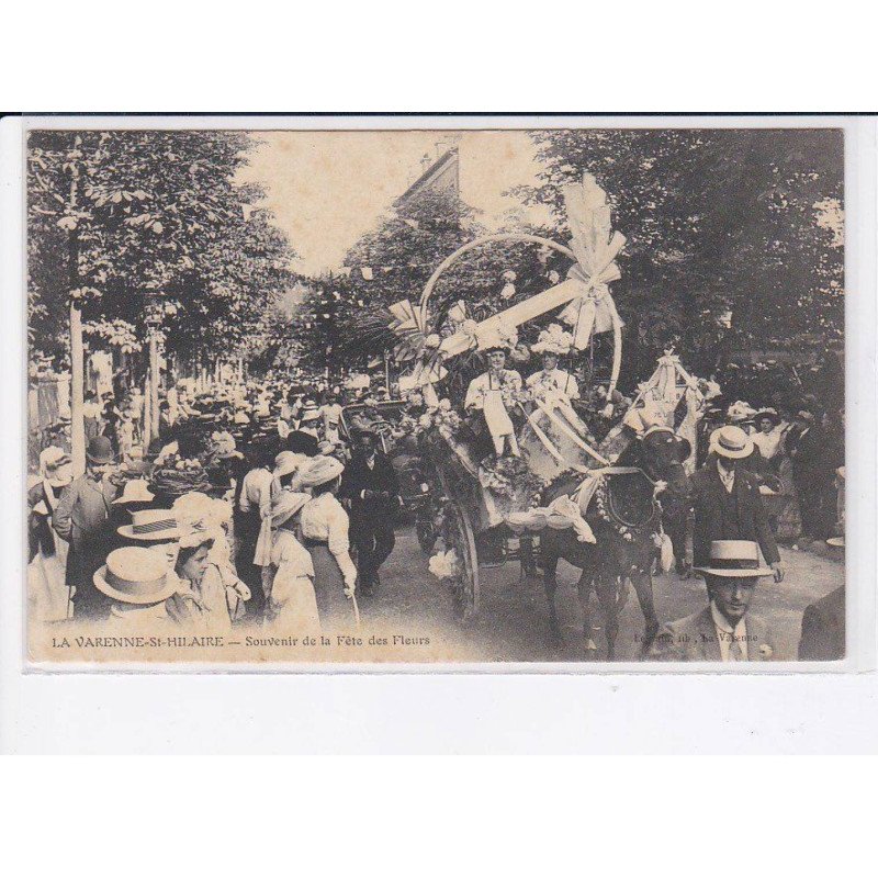 LA VARENNE-SAINT-HILAIRE: souvenir de la fête des fleurs