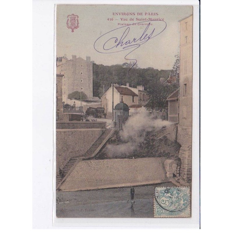 SAINT-MAURICE: vue de saint-maurice, plateau de gravelle, fleury - très bon état