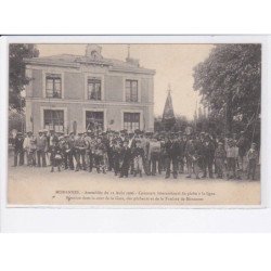 MORANNES: assemblée du 12 août 1906, concours international de pêche à la ligne - très bon état