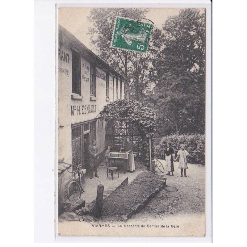 VIARMES: la descnete du sentier de la gare - très bon état