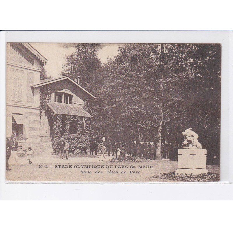 LE PARC SAINT-MAUR: stade olympique, salle des fêtes de parc - très bon état