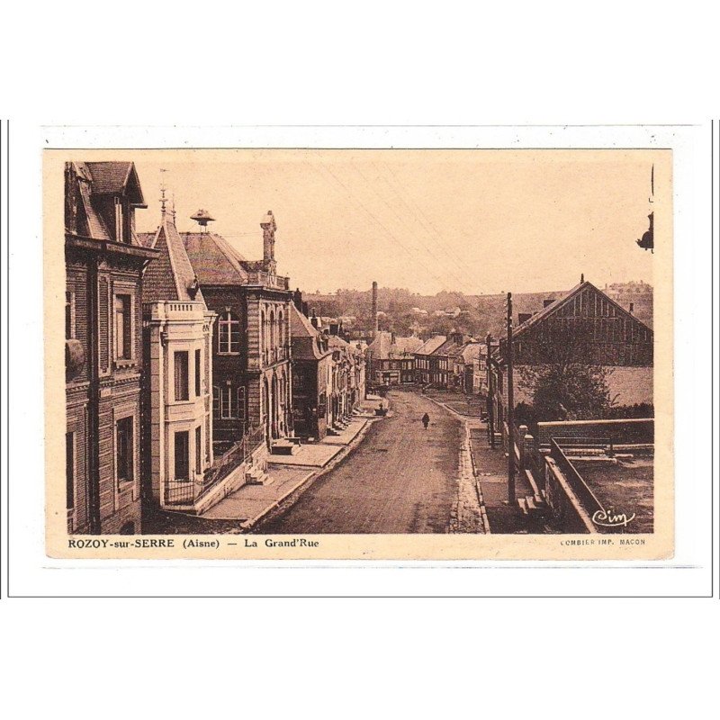 ROZOY-sur-SERRE :  la grande rue - très bon état