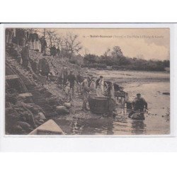 SAINT-SAUVEUR: une pêche à l'étang de gaudry - très bon état