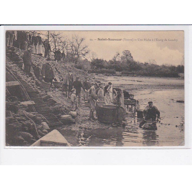 SAINT-SAUVEUR: une pêche à l'étang de gaudry - très bon état