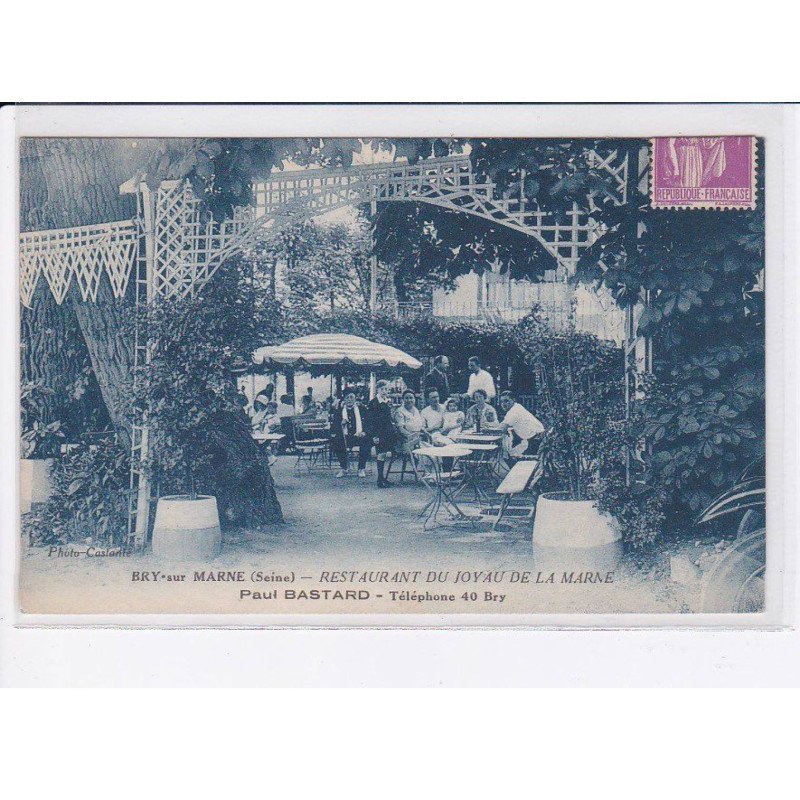 BRY-sur-MARNE: restaurant du joyau de la marne, Paul Bastard - très bon état