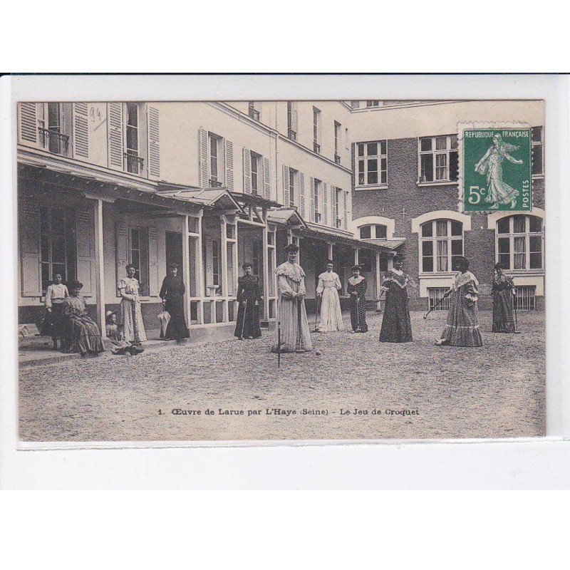 L'HAYE: oeuvre de larue, le jeu de croquet - très bon état
