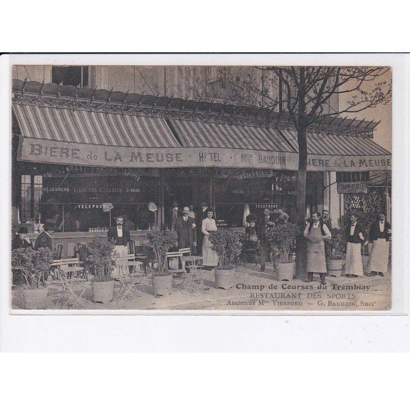 CHAMPIGNY: champ de courses du tremblay, restaurant des sports, ancienne maison vierfond - très bon état