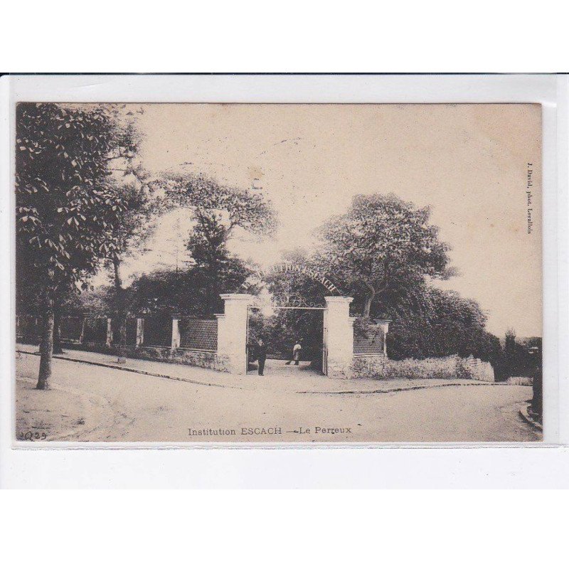 LE PEREUX: institution escach, autographe - très bon état