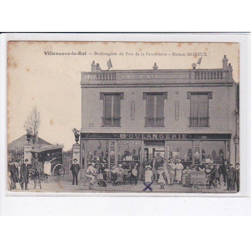 VILLENEUVE-le-ROI: boulangerie du parc de la faisanderie, maison moreux - état