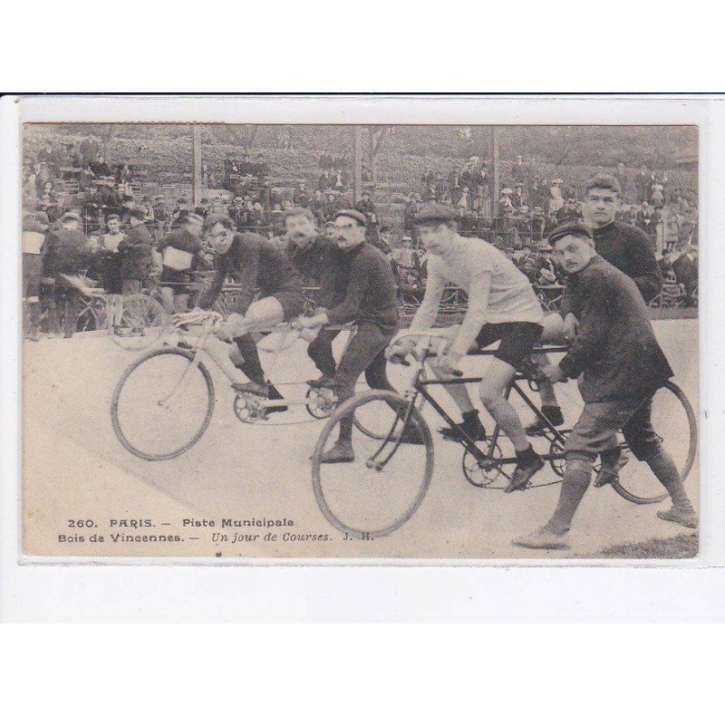 VINCENNES: un jour de courses, paris piste municipale, vélos - très bon état