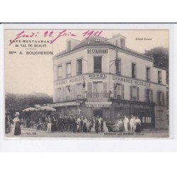 NOGENT-sur-MARNE: café-restaurant du val de beauté Mon A. Boucheron, restaurant chambres meublées, hôtel - très bon état