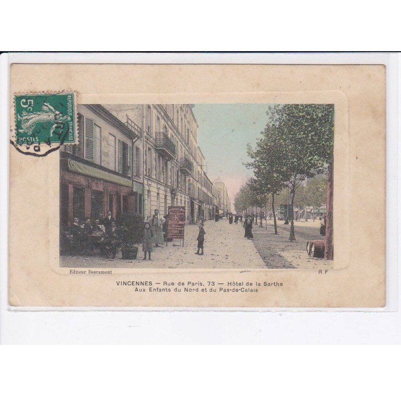 VINCENNES: hôtel de la sarthe aux enfants du nord et du pas-de-calais - état