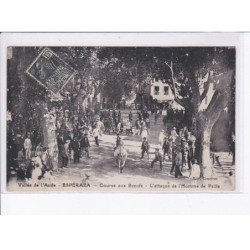 ESPERAZA: course aux boeufs, l'attaque de l'homme de paille - très bon état