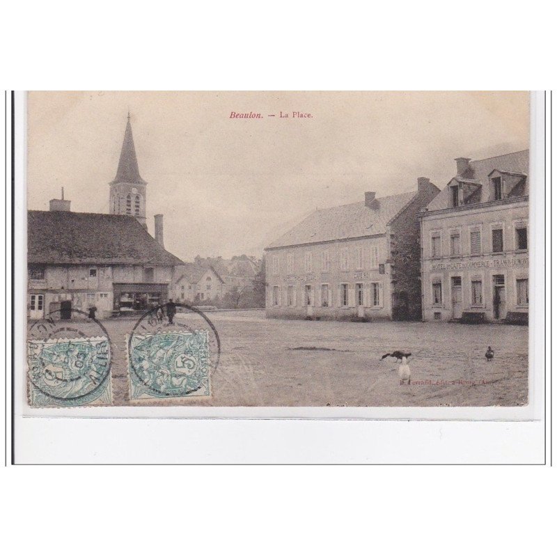 FRANCE : BEAULON : la place - tres bon état