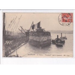 BORDEAUX: le cuirasse "vergniaud" après le lancement, bateau - très bon état