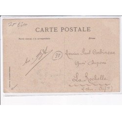 BORDEAUX: lancement du cuirassé vergniaud 1910 le cuirassé prend possession de son élément - état