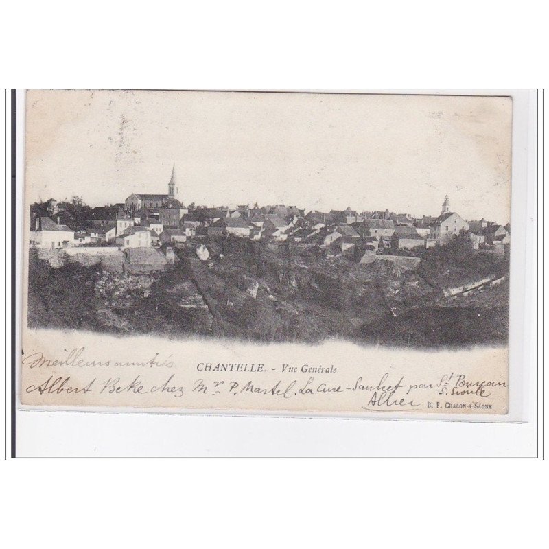 FRANCE : CHANTELLE : vue generale - tres bon etat