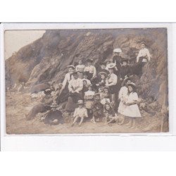 GRANVILLE: personnages sur plage - état
