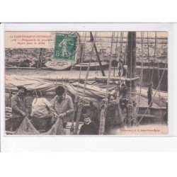 MANCHE: préparatifs de prochain départ pour la pêche - très bon état