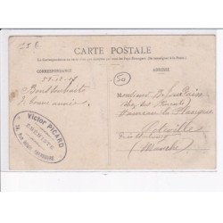 CHERBOURG: la poste aux choux en escadre, le départ des canots - très bon état