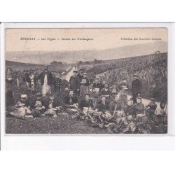 EPERNAY: les vignes, goûter des vendangeurs - état