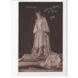 REIMS: reine des reines de reims 1926, photo d'art maurice cuisinier - très bon état