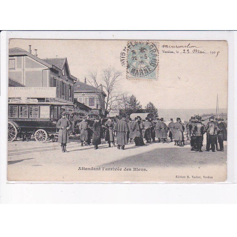 VERDUN: attendant l'arrivée des bleus, autobus - état