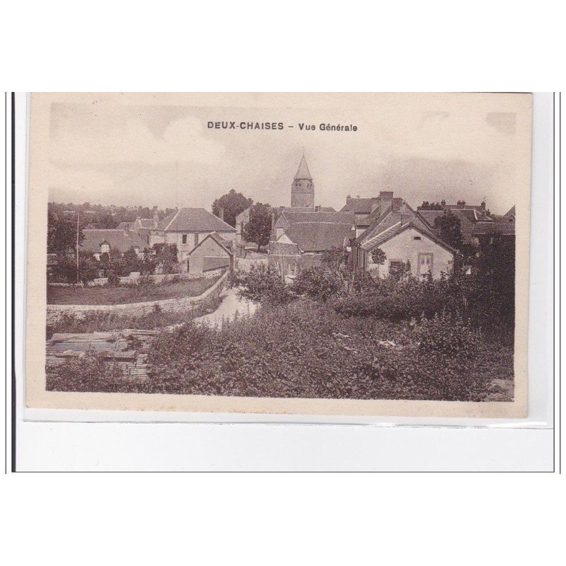 FRANCE : DEUX-CHAISES : vue generale - tres bon etat