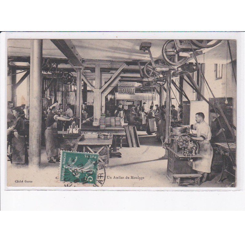 BORDEAUX: un atelier du moulage, chocolat-louit - très bon état