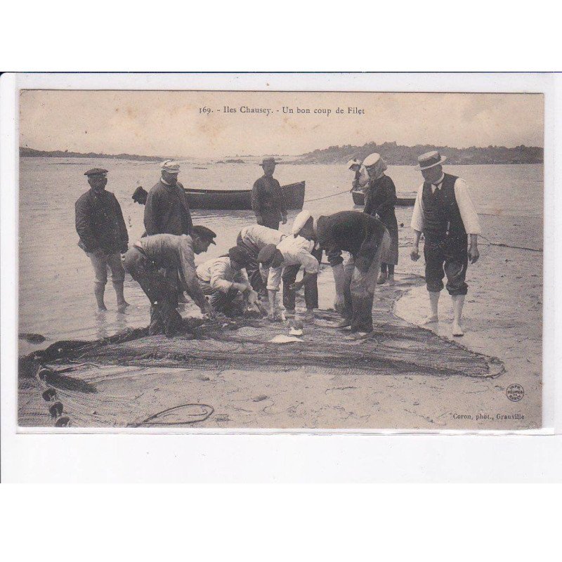 GRANVILLE: ILE CHAUSSEY: un bon coup de filet - très bon état